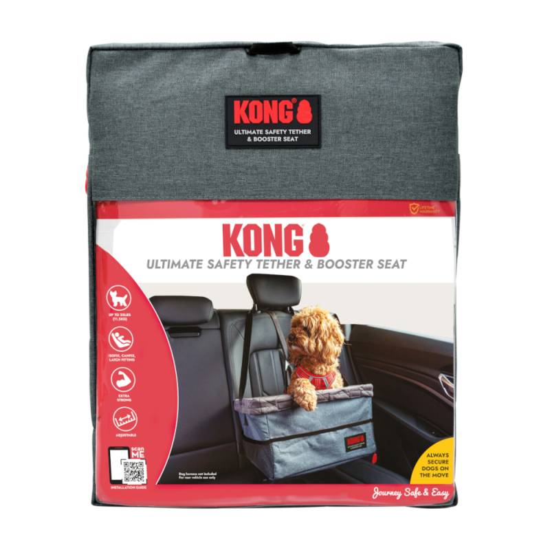 KONG Ultimativer Booster-Sitz & Haltegurt - L 44 x B 35 x H 7 cm von Kong