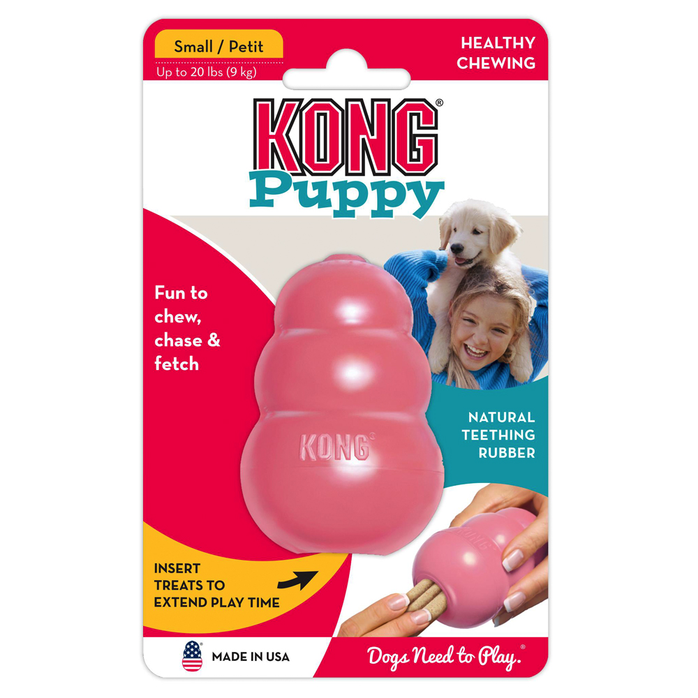 KONG Welpenspielzeug - S, pink von Kong