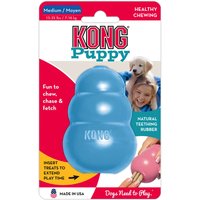 KONG Welpenspielzeug - blau - L 8 x B 5,5 x H 5,5 cm (Größe M) von Kong