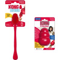 Sparset: KONG Classic + KONG Reinigungsbürste - Größe M: (KONG Classic M + Reinigungsbürste) von Kong