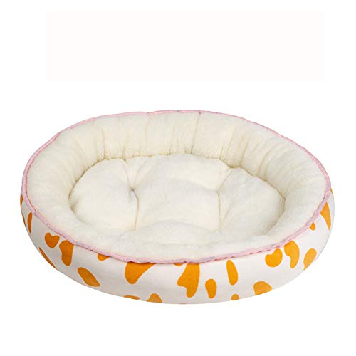 Haustiersofa, oval, Donut-Form, weich, warm, bequem, atmungsaktiv, für Welpen, Katzen, Höhle von KongEU