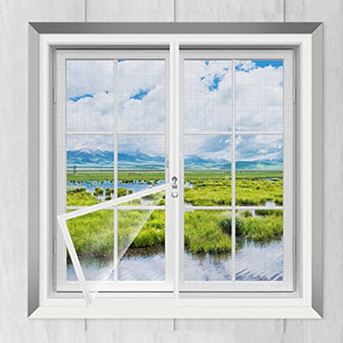 Kongdson Benutzerdefinierte Größe Balkonfenster Sicherheitsnetz, Weißes Fensterschutznetz für Katze, Halbtransparentes Fliegengitter Netz, Selbstklebendes Sichtfenster Kongdson Benutzerdefinierte Größe Balkonfenster Sicherheitsnetz, Weißes Fensterschutznetz für Katze, Halbtransparentes Fliegengitter Netz, Selbstklebendes Sichtfenster von Kongdson