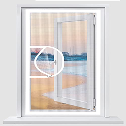 Kongdson Benutzerdefinierte Größe Fensternetz, Balkon-Anti-Moskito-Katzen-Sicherheitsschutz, langlebiger Fensterschutz, Fensterschutz mit Reißverschlussöffnung von Kongdson