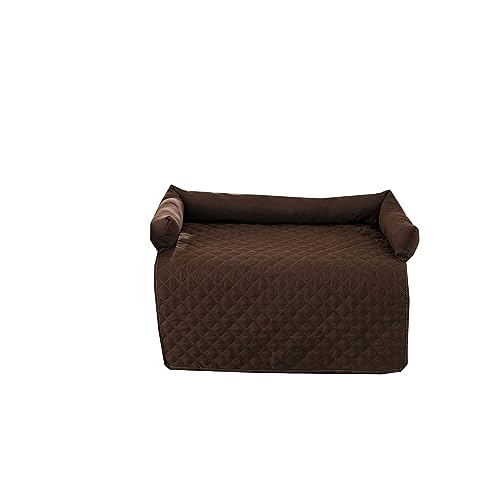 Kongdson Bettcouch, Sofa, Haustierkissen, rutschfestes, weiches Hundebett Katzenpolster, bequem, für große und kleine Hunde, Katzen, wasserdichte Matte für Katzen und Hunde (75 x 75 cm, braun) von Kongdson