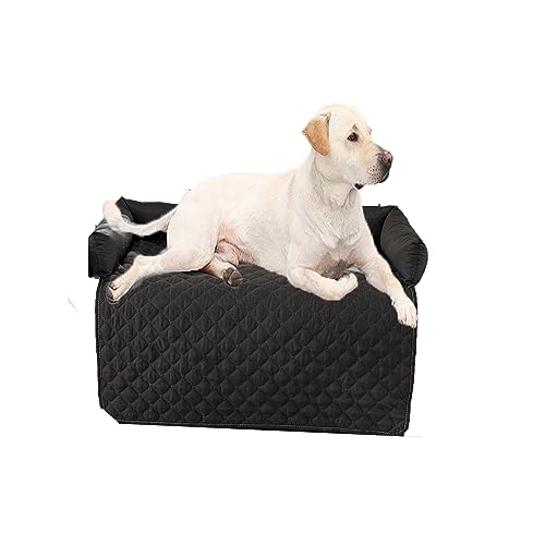 Kongdson Comfy Beruhigungspad für Katze und Hund, wasserdicht, waschbar, rutschfestes Haustierbett, Kissen für Sofa, Couch, Schutzbezug, kleine und große Haustiermatte (90 x 135 cm, Schwarz) von Kongdson