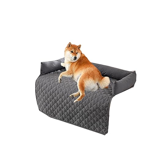 Kongdson Comfy Dogs Bed for Sofa Bed, Soft Waterproof Cat Dog Pad, Cats Dogs Cushion Sofa Couch Protector, Non-Slip Washable Pet Bed Mat (75 x 75 cm, Dark Gray) von Kongdson