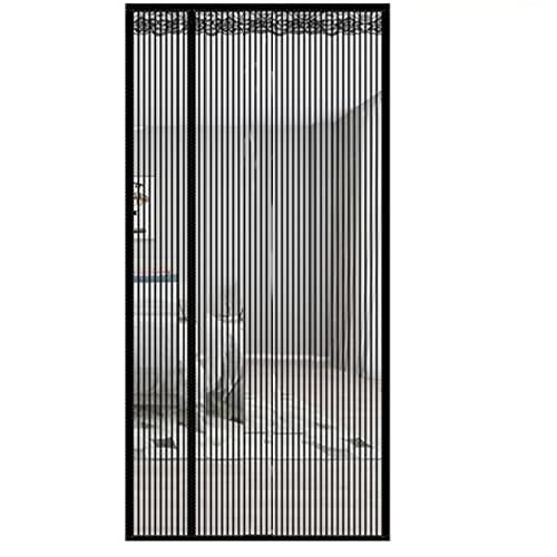 Kongdson Magnetische Fliegengittertür für Balkon, Wohnzimmer, Terrasse, Küche, individuelles Fliegengitter, selbstklebendes Türnetz, abnehmbares Türnetz für Hunde und Katzen (100 x 200 cm, von Kongdson