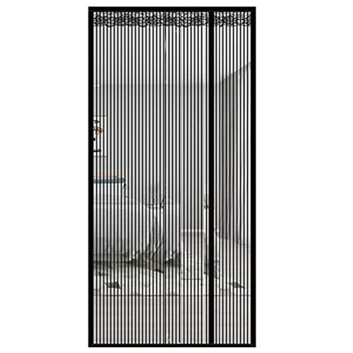 Kongdson Magnetische Fliegengittertür für Balkon, Wohnzimmer, Terrasse, Küche, individuelles Fliegengitter, selbstklebendes Türnetz, abnehmbares Türnetz für Hunde und Katzen (100 x 200 cm, von Kongdson