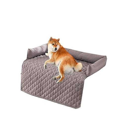 Kongdson Wasserdichtes Hundebett, rutschfest, Sofabezug, Haustierkissen, weiches Hunde- und Katzenbett, beruhigende Polsterung, Bett, Couch, Schlafmatte, Hundekäfig-Pad, leicht zu reinigen (75 x 120 von Kongdson