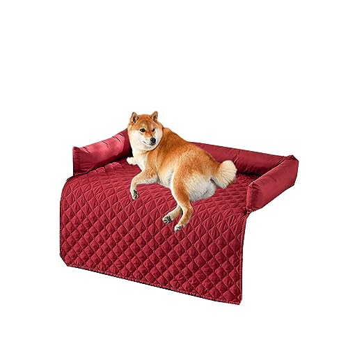 Kongdson Wasserdichtes Hundebett, rutschfeste Sofabezug, Haustierkissen, weiches Hunde- und Katzenbett, beruhigende Polsterung, Bett, Couch, Schlafmatte, Hundekäfig-Pad, leicht zu reinigen (75 x 120 von Kongdson