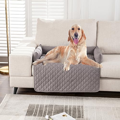 Kongdson Wasserdichtes weiches Hundebett Haustierkissen, Sofa, Katze, Hundematte, Hundematte, Möbelschutz für Couch, Bett, rutschfest, bequem, beruhigende Polsterung, Hundebett-Matte (75 x 75 cm, von Kongdson