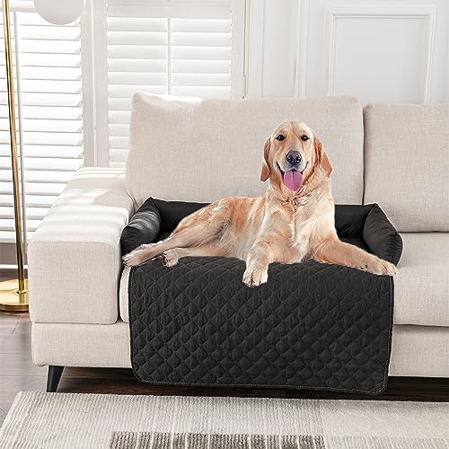 Kongdson Wasserdichtes weiches Hundebett Haustierkissen, Sofa Katze Hundematte, Hundeunterlage Möbelschutz für Couch, Bett, rutschfest, bequem, beruhigende Polsterung, Hundebett-Matte (75 x 75 cm, von Kongdson