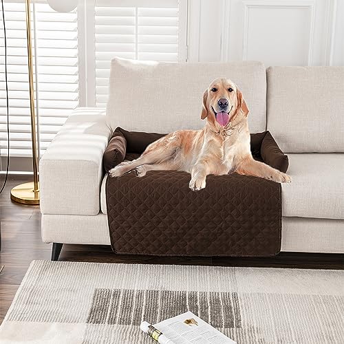 Kongdson Wasserdichtes weiches Hundebett Haustierkissen, Sofa Katze Hundematte, Hundeunterlage Möbelschutz für Couch, Bett, rutschfest, bequem, beruhigende Polsterung, Hundebett-Matte (90 x 120 cm, von Kongdson