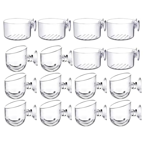 Koolenry 16pcs Wasserpflanzent Cups Kit mit Saug 2 Formen Aquariumdekoration Clear Glass Wasserpflanze mit Saug Koolenry 16pcs Wasserpflanzent Cups Kit mit Saug 2 Formen Aquariumdekoration Clear Glass Wasserpflanze mit Saug von Koolenry