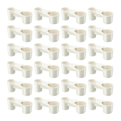 Koolenry 24 Stück Vogeltränke, Futternäpfe, Wasserflaschen, Becher für Käfige, Ideal für Tauben, Flaschen, Hühner, Wachteln, Geflügel, Tränke, Koolenry 24 Stück Vogeltränke, Futternäpfe, Wasserflaschen, Becher für Käfige, Ideal für Tauben, Flaschen, Hühner, Wachteln, Geflügel, Tränke, von Koolenry