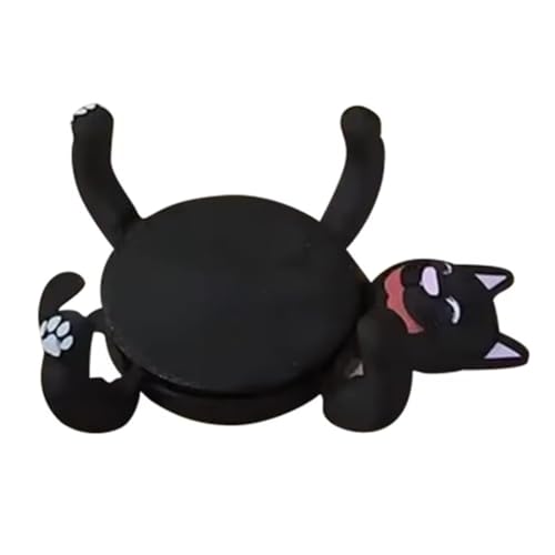 Koolenry 3D-Gedruckte Lazy Cat Untersetzer, Originelle Katzenförmige Untersetzer, Schutz für Den Tisch und Dekoratives Element für Zuhause, in der Farbe Schwarz Koolenry 3D-Gedruckte Lazy Cat Untersetzer, Originelle Katzenförmige Untersetzer, Schutz für Den Tisch und Dekoratives Element für Zuhause, in der Farbe Schwarz von Koolenry