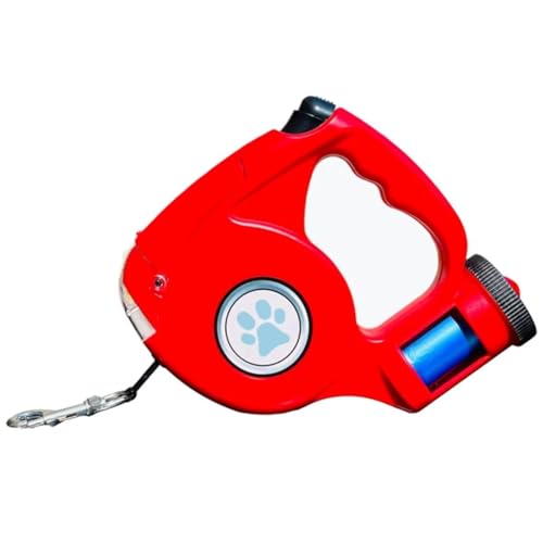 Koolenry 4,5m Multifunktional Pet Leinen LEIN LED Taschenlampe Haustier Leinen Hunde Blei Tier Outdoor Walking Supplies Rot Koolenry 4,5m Multifunktional Pet Leinen LEIN LED Taschenlampe Haustier Leinen Hunde Blei Tier Outdoor Walking Supplies Rot von Koolenry