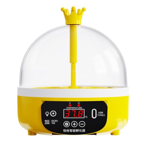 Koolenry 4-Eier-Inkubator für Zuhause, 4-Eier-Geflügelschlupfmaschine zum Schlupf Von Enteneiern, Vollautomatisch. Koolenry 4-Eier-Inkubator für Zuhause, 4-Eier-Geflügelschlupfmaschine zum Schlupf Von Enteneiern, Vollautomatisch. von Koolenry
