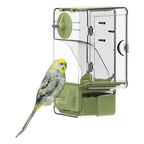 Koolenry Automatischer Vogelfutterspender, Vogelkäfig-Futterspender mit Sitzstange, Multifunktionaler Halter für Obst und Gemüse für Sittiche Koolenry Automatischer Vogelfutterspender, Vogelkäfig-Futterspender mit Sitzstange, Multifunktionaler Halter für Obst und Gemüse für Sittiche von Koolenry