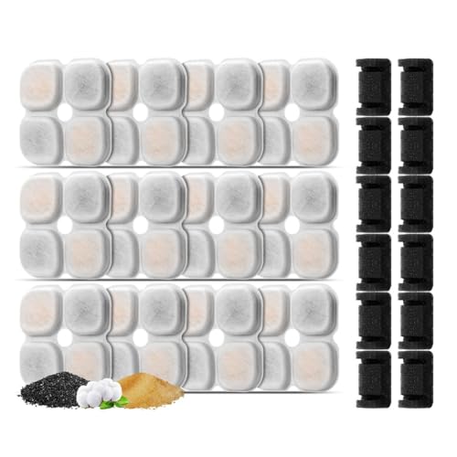 Koolenry Ersatzfilter für Haustierbrunnen für 101 Oz / 3 L Kristall-Katzenbrunnen Automatischer Haustierbrunnen Aktivkohle-Katzenbrunnenfilter 12+12 Koolenry Ersatzfilter für Haustierbrunnen für 101 Oz / 3 L Kristall-Katzenbrunnen Automatischer Haustierbrunnen Aktivkohle-Katzenbrunnenfilter 12+12 von Koolenry