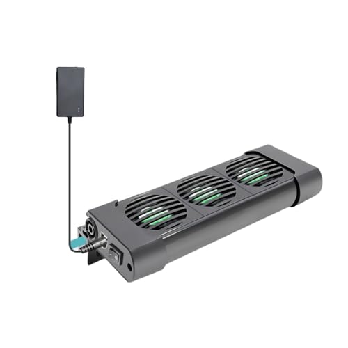 Koolenry Fischtankkühlungslüfter Verstellbarer Aquariumkühler -Kühlventilator für Wassertank EU Stecker 3 Köpfe von Koolenry
