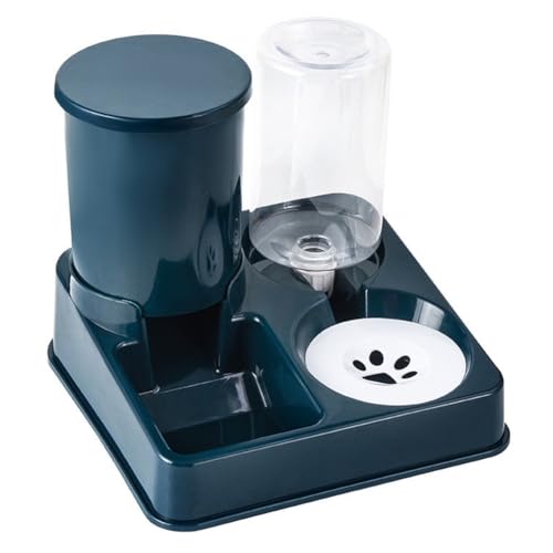 Koolenry Futterspender 2-In-1-Set, Automatischer Futterspender mit Großer Kapazität für Haustiere, Hunde, Welpen, Kätzchen, Kaninchen von Koolenry