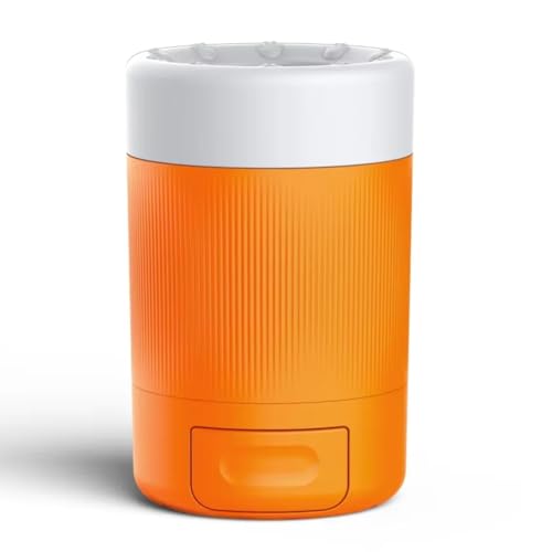 Koolenry Haustier-Fußwaschbecher, Haustier Automatischer Fußwaschbecher, Werkzeug Hund Fußwaschbecher Orange von Koolenry