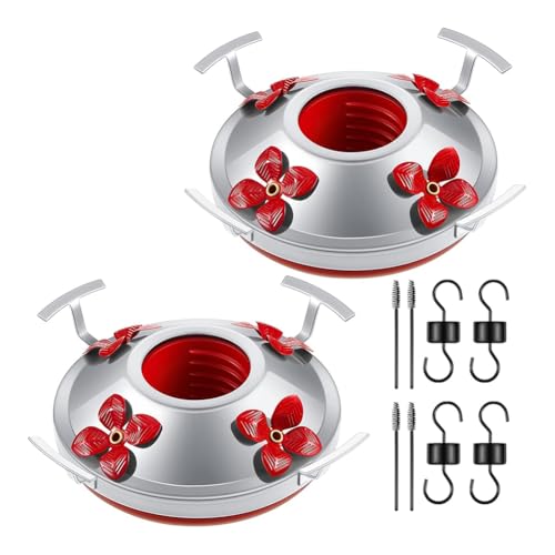 Koolenry Hummingbird Feeder Basis Ersatzteile Set Umfasst Hummingbird Feeder Bottom Moat Hooks Pinsel Vogelersatzzubehör Set Set Set Set von Koolenry