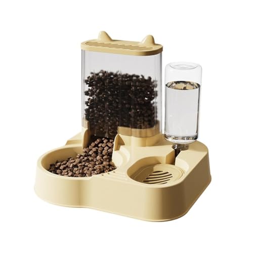 Koolenry Hundefutterspender, Automatisch, mit Kippschutz, Katzenfutterspender, Wassernapf, Aufbewahrungsbehälter, Hundefutternapf, Katzenleckerli, Automatisch von Koolenry