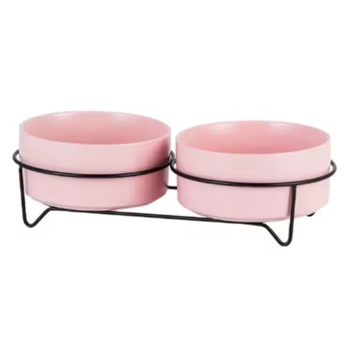 Koolenry Hundekatze Erhöhte Keramikfutter Wasserschalen Stehen Feeder mit Großer Kapazität Haustierversorgungen Rosa 400 Ml Koolenry Hundekatze Erhöhte Keramikfutter Wasserschalen Stehen Feeder mit Großer Kapazität Haustierversorgungen Rosa 400 Ml von Koolenry
