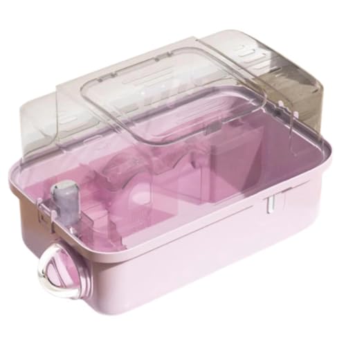 Koolenry Kleines Tier Atmungsaktiv für Hamster -Trägerkäfig, Tragbarer Außenpet -Handtasche Hülle für Eichhörnchen -Basis -Set (Pink) von Koolenry