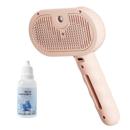 Koolenry Steam Cat Bürste zum Entfernen Von Lose Haaren, Zubehör für Hunde und Katzen, Pink Koolenry Steam Cat Bürste zum Entfernen Von Lose Haaren, Zubehör für Hunde und Katzen, Pink von Koolenry
