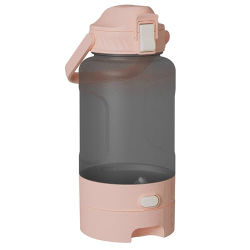 Koolenry Wasserflasche für Haustiere im Freien, Auslaufsicher, Tragbarer Wasserspender für Haustiere mit für Reisen, EIN Muss für Haustiere, Rosa von Koolenry