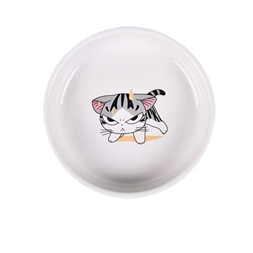 Koomiao Keramiknapf für Katzen Futternäpfe für Katzen Futterstation Futterbar - spülmaschinenfest (A) von Koomiao