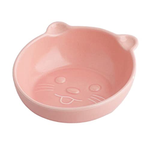 Koomuao Katzennapf, Keramik geneigt abgewinkelt katzennapf,Futternäpfe Katzenfutter für Katze Hunde Welpe Futter Und Wasser,Fressnapf Katze Schützen den Nacken (Snack-Schüssel-rosa) von Koomuao