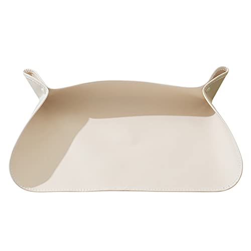 Koomuao Napfunterlage für Katzen und Hunde, PU-Leder, Napfmatte, wasserdicht, Futter-/Wassernapf, rutschfeste Futtermatte, Futternapfmatte für Tiere (S-34 x 49 cm) von Koomuao