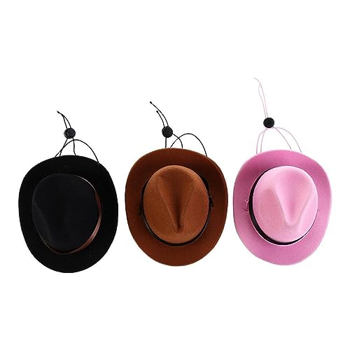 3Pcs Haustier Hund Cowboy Hut Verstellbare Schnalle Haustier Hut Welpen Cowboy Cowgirl Cosplay Kappen für Haustier Cosplay Foto Requisiten Zubehör 3Pcs Haustier Hund Cowboy Hut Verstellbare Schnalle Haustier Hut Welpen Cowboy Cowgirl Cosplay Kappen für Haustier Cosplay Foto Requisiten Zubehör von Kopida