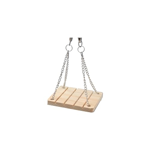 Hamsterschaukel, Holzschaukel Spielzeug mit verstellbarer Kette zum Aufhängen für Maus Chinchilla Ratte Rennmäuse und Zwerg Hängende Bett Hängematte Käfig Hamsterschaukel, Holzschaukel Spielzeug mit verstellbarer Kette zum Aufhängen für Maus Chinchilla Ratte Rennmäuse und Zwerg Hängende Bett Hängematte Käfig von Kopida