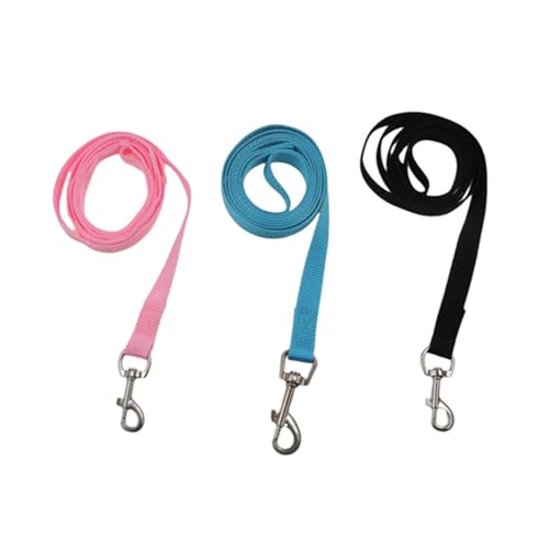 Nylon-Hundeleine, 1,5 cm breites Zugseil, 1,2 m lange Hundeleine, Haustierzubehör für kleine und mittelgroße Hunde, Outdoor-Training, Spazierengehen, 3 Stück Nylon-Hundeleine, 1,5 cm breites Zugseil, 1,2 m lange Hundeleine, Haustierzubehör für kleine und mittelgroße Hunde, Outdoor-Training, Spazierengehen, 3 Stück von Kopida