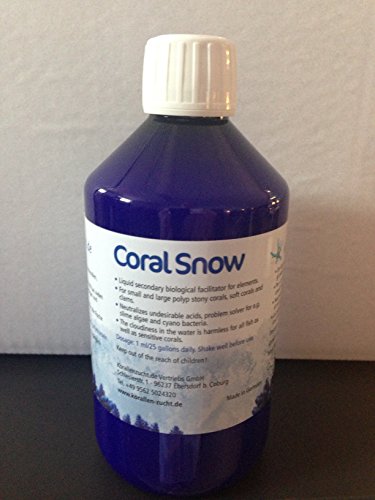 Korallenzucht.de Coral Snow, 1er Pack (1 x 250 ml) für kleinpolypige und grosspolypige Steinkorallen, Weichkorallen und Muscheln, sowie Problemlösungen im Meerwasseraquarium von Korallenzucht.de