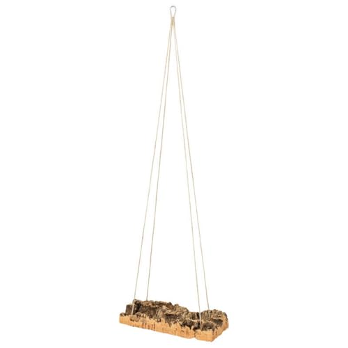 Kork-Schaukel 15x30 cm für Vogel-Volieren | Schaukel aus Naturkork zum Anknabbern & Knuspern | wärmedesinfiziert | Vogel Zubehör & Spielzeug aus Korkrinde (für Wellensittich, Papagei) von Kork-Deko