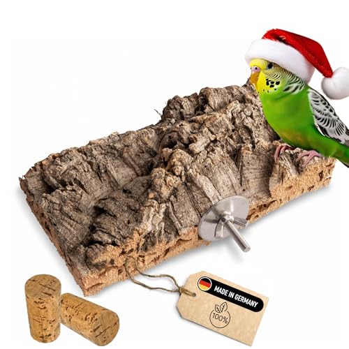 Einzigartiges, hochwertiges Korksitzbrett 20 x 10 cm Vogelsitzbrett Sitzstange aus 100% Natur-Kork-Rinde Korkbrett für Wellensittich, hitzebehandelt inkl. Befestigungsmaterial + Gratis Knabber-Korken Einzigartiges, hochwertiges Korksitzbrett 20 x 10 cm Vogelsitzbrett Sitzstange aus 100% Natur-Kork-Rinde Korkbrett für Wellensittich, hitzebehandelt inkl. Befestigungsmaterial + Gratis Knabber-Korken von Kork-Trend
