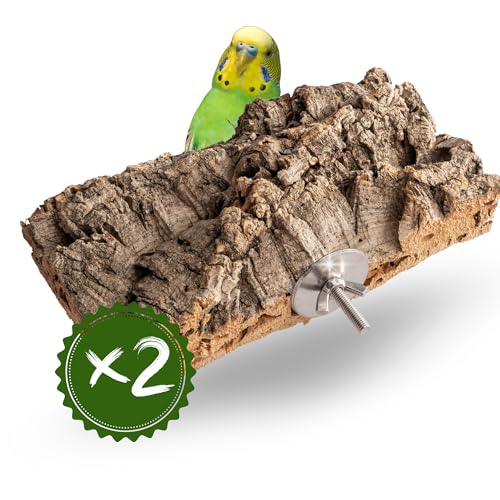 2 Stück Korksitzbretter 20 x 10cm XL Paket zum Sonder-Sparpreis handgefertigtes Zubehör aus Naturkork für den Vogelkäfig artgerechte Haltung für Wellen- und Nymphensittich und andere Ziervögel 2 Stück Korksitzbretter 20 x 10cm XL Paket zum Sonder-Sparpreis handgefertigtes Zubehör aus Naturkork für den Vogelkäfig artgerechte Haltung für Wellen- und Nymphensittich und andere Ziervögel von Kork-Trend