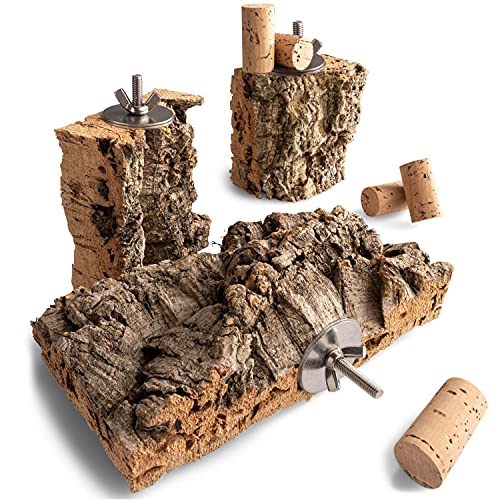 Perfektes XXL Set Korksitzbrett/Sitzstange im Vogelkäfig. Das Wellensittich-Kork-Spielzeug aus Natur-Kork.3 x Sitzbretter im Vogelkäfig für Deinen Wellensittich - Nymphensittich. Aus der EU. Perfektes XXL Set Korksitzbrett/Sitzstange im Vogelkäfig. Das Wellensittich-Kork-Spielzeug aus Natur-Kork.3 x Sitzbretter im Vogelkäfig für Deinen Wellensittich - Nymphensittich. Aus der EU. von Kork-Trend