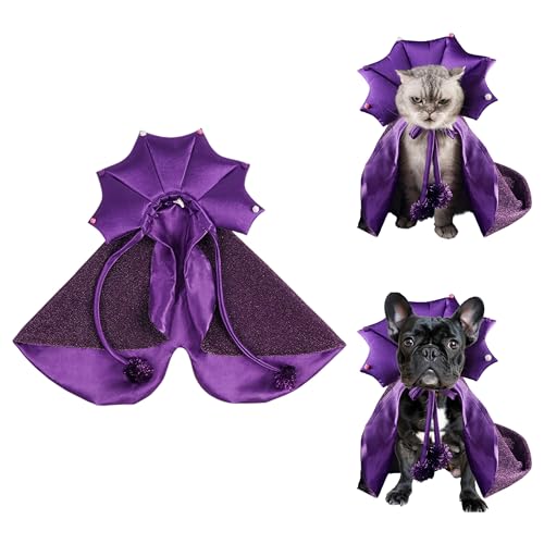Kosgraiy Hunde-Halloween-Kostüm, Hexenumhang, Haustier-Zauberer-Umhang, Vampir-Kostüm, für Hunde, Katzen, Hexenumhang, Halloween-Kostüme, Haustier-Vampir-Umhang, Cosplay-Outfit Kosgraiy Hunde-Halloween-Kostüm, Hexenumhang, Haustier-Zauberer-Umhang, Vampir-Kostüm, für Hunde, Katzen, Hexenumhang, Halloween-Kostüme, Haustier-Vampir-Umhang, Cosplay-Outfit von Kosgraiy