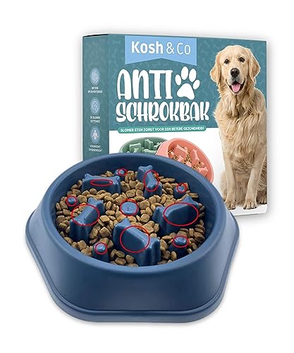 Kosh & Co - Anti-Schling-Schüssel Hund – Futternapf Hunde – Langsames Feeder – Anti-Schrock-Futternapf – Langsame Schüssel - Blau Kosh & Co - Anti-Schling-Schüssel Hund – Futternapf Hunde – Langsames Feeder – Anti-Schrock-Futternapf – Langsame Schüssel - Blau von Kosh & Co