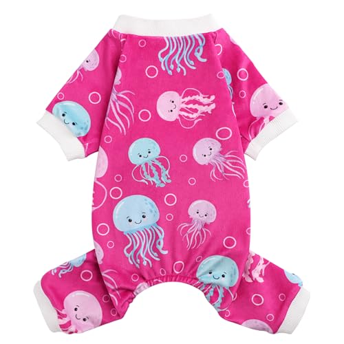 Hunde-Pyjama, für kleine Hunde, Valentinstags-Hundekleidung für kleine Hunde, Mädchen, Jungen, leichter Samt, Fleece-Einteiler, Winter-Frühlings-Welpen-Jumpsuit, Jammies, Hunde-Outfit, Bekleidung, Hunde-Pyjama, für kleine Hunde, Valentinstags-Hundekleidung für kleine Hunde, Mädchen, Jungen, leichter Samt, Fleece-Einteiler, Winter-Frühlings-Welpen-Jumpsuit, Jammies, Hunde-Outfit, Bekleidung, von Kosiyi