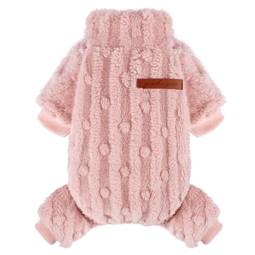 Hunde-Pyjama für kleine Hunde, Jungen und Mädchen, Rollkragenpullover, dicke warme Kleidung, Fleece-Mantel für kaltes Wetter, Welpen-Pyjama, Chihuahua, Yorkie, Winter-Einteiler, Haustier, Hündinnen, Hunde-Pyjama für kleine Hunde, Jungen und Mädchen, Rollkragenpullover, dicke warme Kleidung, Fleece-Mantel für kaltes Wetter, Welpen-Pyjama, Chihuahua, Yorkie, Winter-Einteiler, Haustier, Hündinnen, von Kosiyi