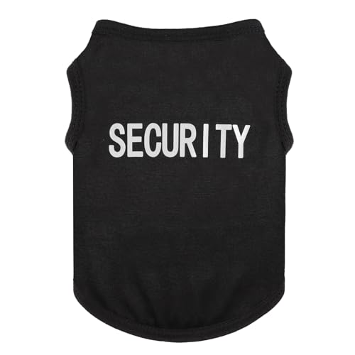 Hunde-Shirt, Sommerkleidung für kleine Hunde, Jungen, Mädchen, dehnbar, weich, atmungsaktiv, leicht, Tanktop, kühlendes T-Shirt, Katzen, ärmelloses Outfit, S, Schwarz 2 von Kosiyi