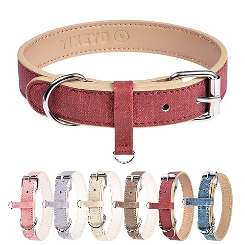 Hunde- und Katzenhalsband, Mädchen-Hundehalsband und Katzenhalsbänder für Mädchen und Katzen, Xs Hundehalsband, Strass mit Schmetterling, Festival, niedliches Katzenhalsband, Abreißverschluss, Hundeleine und Halsband-Set (XXS, Burgunderrot) von Kosiyi